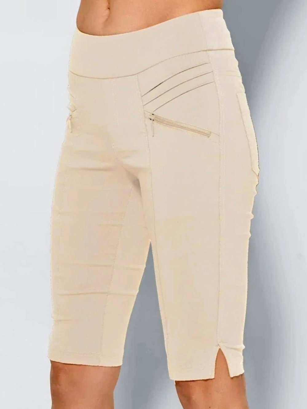Gg Blue Athletic Golf Shorts with Zip Pockets